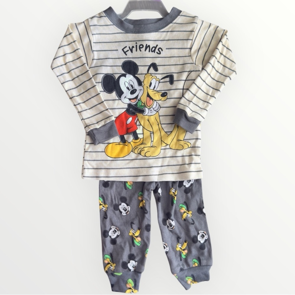 Disney Baby Mickey Mouse and Friends Pajama Set Size 12 Months New Without Tags - Picture 1 of 5
